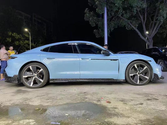 Peças para automóveis do Porsche Taycan Kit de carroceria de fibra de carbono Taycan Upgrades MSY Style Kit de carroceria de espátula frontal difusora spoiler