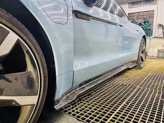 Peças para automóveis do Porsche Taycan Kit de carroceria de fibra de carbono Taycan Upgrades MSY Style Kit de carroceria de espátula frontal difusora spoiler