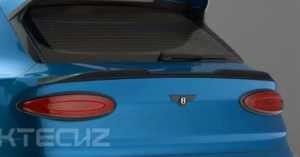 Auto Blue Bentley Bentayga Body Kit Widebody Fibra de Carbono Frente Lips Diffuser Wing Hood