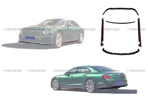 Flying Spur Bentley Body Kit W12 estilo Kit de lábio de fibra de carbono 2019