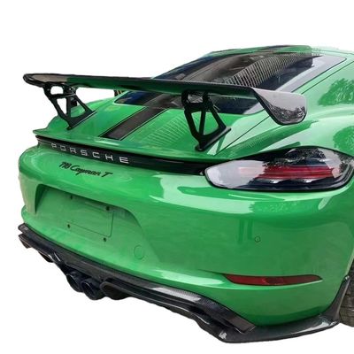 2022 Novos produtos 987Cayman 981Boxster 718 Spoiler de fibra de carbono para Porsche 987 981 718 Spoiler de fibra de carbono Ala