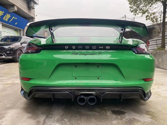 2022 Novos produtos 987Cayman 981Boxster 718 Spoiler de fibra de carbono para Porsche 987 981 718 Spoiler de fibra de carbono Ala