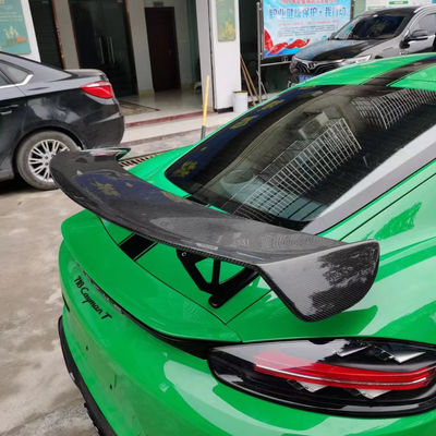 2022 Novos produtos 987Cayman 981Boxster 718 Spoiler de fibra de carbono para Porsche 987 981 718 Spoiler de fibra de carbono Ala