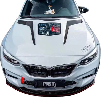 Capuz de fibra de carbono estilo IMP para BMW M2 Série 2 F22 F87 Cobertura de motor de fibra de carbono Cobertura de escotilha do motor