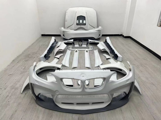 Para BMW F22 F87 2 Série M2 Body Kit M2 M235 Upgrade IMP Estilo Frente e traseiro Bumper Spoiler Wide Bodyki