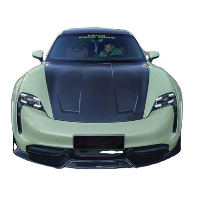 Novo Produto para Porsche Taycan Kit de Corpo de Fibra de Carbono Taycan Wide Bodyki Frente Pavilhão Lado Saica Spoiler Diffuser