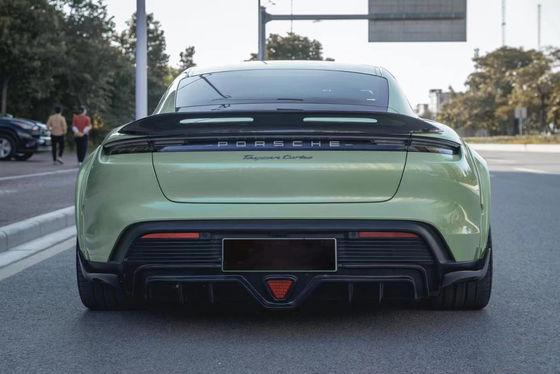 Novo Produto para Porsche Taycan Kit de Corpo de Fibra de Carbono Taycan Wide Bodyki Frente Pavilhão Lado Saica Spoiler Diffuser