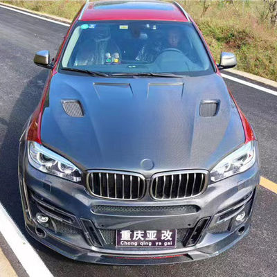 Venda para BMW X5 X6 F15 F16 Capuz de fibra de carbono Capuz de fibra de carbono X5 X6 Capuz de fibra de carbono