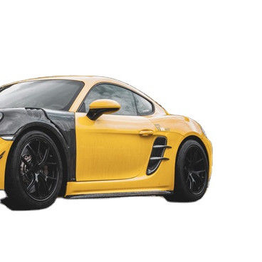 Novo produto para o Porsche Cayman Fibra de Carbono Tuyere 718 Boxster Fibra de Carbono Entrada de ar lateral