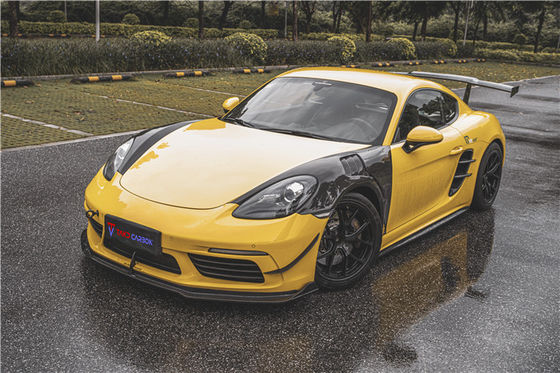 Novo produto para o Porsche Cayman Fibra de Carbono Tuyere 718 Boxster Fibra de Carbono Entrada de ar lateral