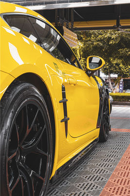 Novo produto para o Porsche Cayman Fibra de Carbono Tuyere 718 Boxster Fibra de Carbono Entrada de ar lateral