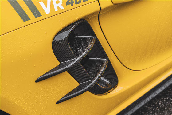 Novo produto para o Porsche Cayman Fibra de Carbono Tuyere 718 Boxster Fibra de Carbono Entrada de ar lateral