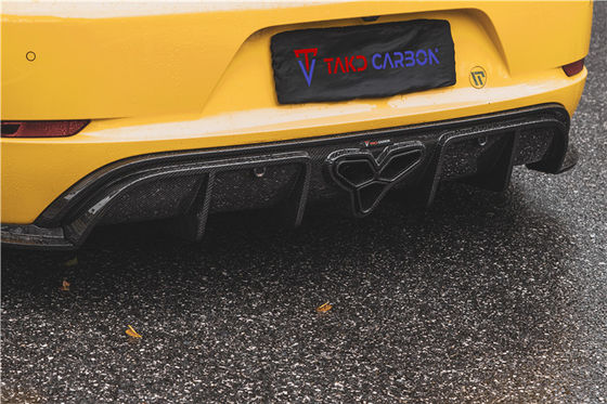 Para o Porsche 718 Boxster Cayman Kit de carroceria Material de fibra de carbono 718 Fibra de carbono difusor traseiro EVO estilo 718 Kit de carroceria de fibra de carbono