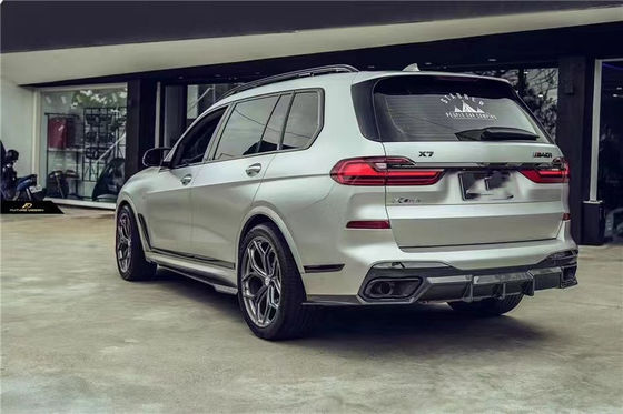 Peças para automóveis para BMW X7 Kit de corpo de fibra de carbono X7 Upgraded FD-style Carbon Fiber Front Shovel Diffuser Spoiler Top Wing Body Kit