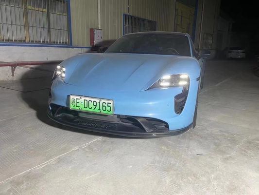 Para o Porsche Taycan Kit de Corpo de Fibra de Carbono Taycan Upgrade Tech Style Fibra de Carbono Fronteiro, Difusor de Lábios, Spoiler Lateral, Saica de Corpo