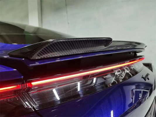 Para Porsche Taycan Spoiler de fibra de carbono Kit de carroceria do Taycan Spoiler de fibra de carbono