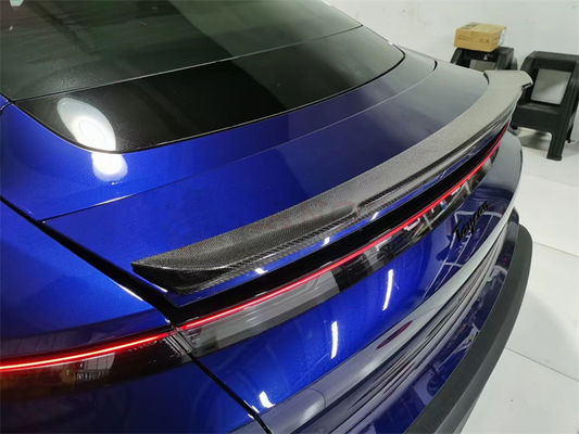 Para Porsche Taycan Spoiler de fibra de carbono Kit de carroceria do Taycan Spoiler de fibra de carbono