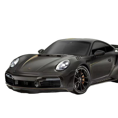 Peças para automóveis Porsche 911 992 Kit de carroceria Material de fibra de carbono seco 911 992 Upgraded TOPCAR Style Body Kit Spoiler