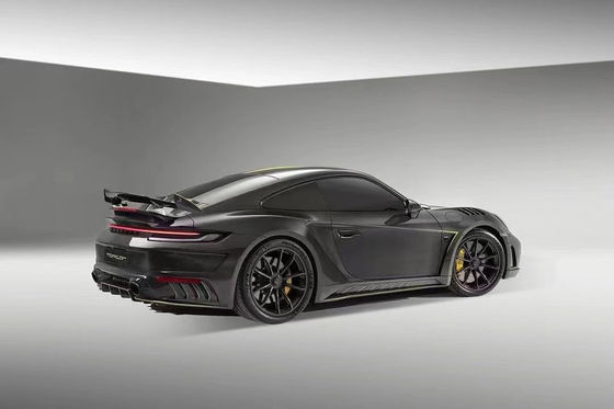 Peças para automóveis Porsche 911 992 Kit de carroceria Material de fibra de carbono seco 911 992 Upgraded TOPCAR Style Body Kit Spoiler