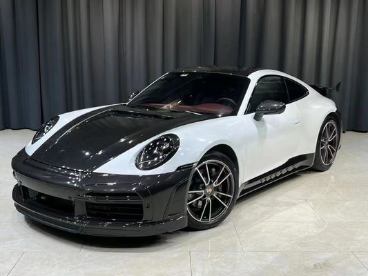 Peças para automóveis Porsche 911 992 Kit de carroceria Material de fibra de carbono seco 911 992 Upgraded TOPCAR Style Body Kit Spoiler