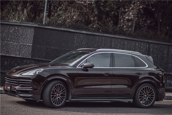 Peças para automóveis Porsche Cayenne Fibra de corpo Kit Cayenne Fibra de carbono Front Spreader Spoiler