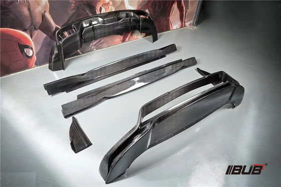 Peças para automóveis Porsche Cayenne Fibra de corpo Kit Cayenne Fibra de carbono Front Spreader Spoiler