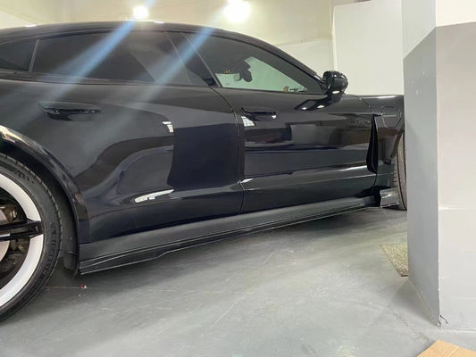 Peças para automóveis para Porsche Taycan Kit de carroceria de fibra de carbono TAYCAN Upgrade REVOZPORT Style Kit de carroceria de spoiler de difusor de pá frontal