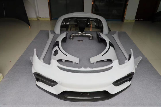 Peças para automóveis Porsche 981Boxster Cayman Body Kit 981Boxster Cayman Upgraded GT4-style Kit de carroceria de pára-choque dianteiro e traseiro