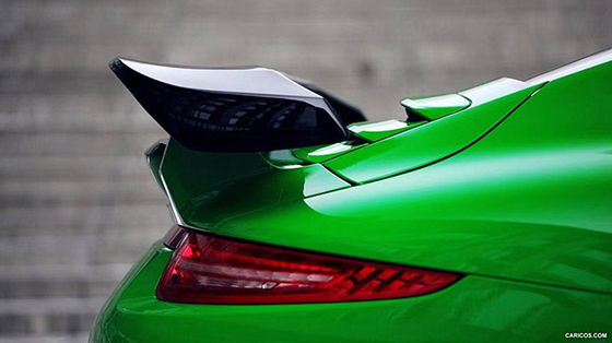 Peças para automóveis Porsche 911 991.1 Spoiler 911 991.1 Upgraded Techart Style Spoiler de fibra de carbono