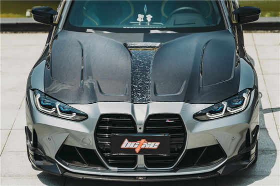 Peças para automóveis BMW G80 G82 M3 M4 Cobertura de fibra de carbono G80 G82 M3 M4 Capô de fibra de carbono
