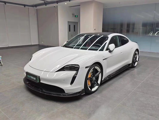 Kit de carroceria de fibra de carbono seca para Porsche Taycan Taycan Upgrade PAKTECHZ Style Kit de carroceria de espátula frontal difusora spoiler