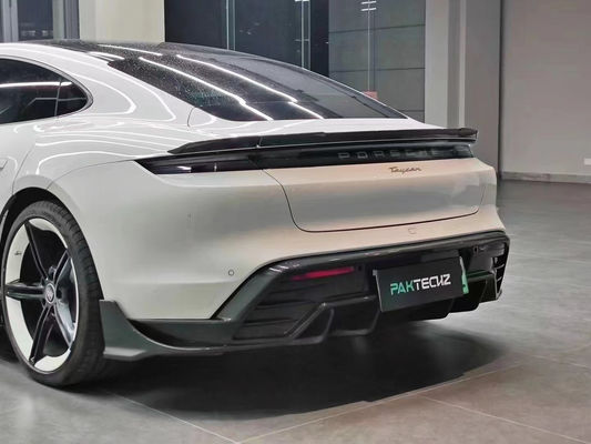 Kit de carroceria de fibra de carbono seca para Porsche Taycan Taycan Upgrade PAKTECHZ Style Kit de carroceria de espátula frontal difusora spoiler