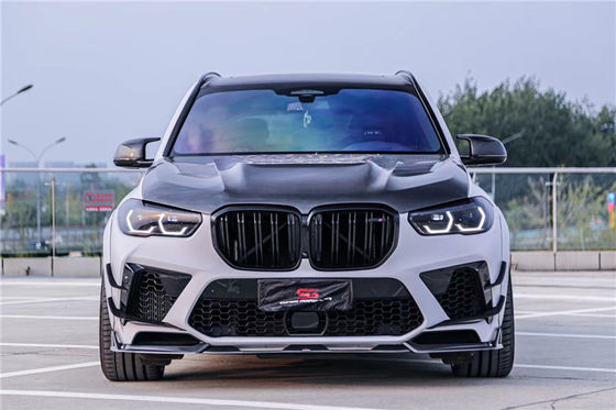 Peças de automóveis Kit de carroceria de fibra de carbono para BMW X5M X5M Carroceria de fibra de carbono X5M Frente de pá de difusor Spoiler X5M Wide Body Kit