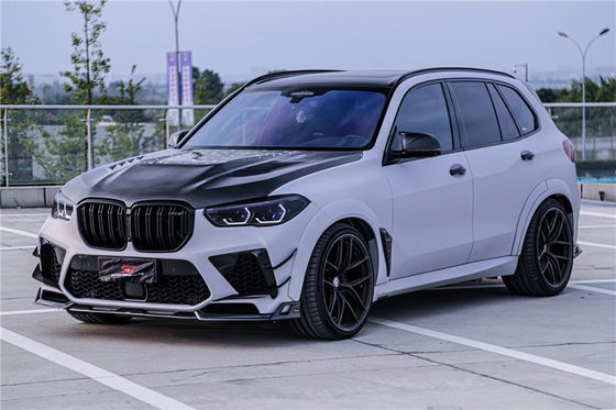 Peças de automóveis Kit de carroceria de fibra de carbono para BMW X5M X5M Carroceria de fibra de carbono X5M Frente de pá de difusor Spoiler X5M Wide Body Kit