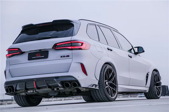 Peças de automóveis Kit de carroceria de fibra de carbono para BMW X5M X5M Carroceria de fibra de carbono X5M Frente de pá de difusor Spoiler X5M Wide Body Kit