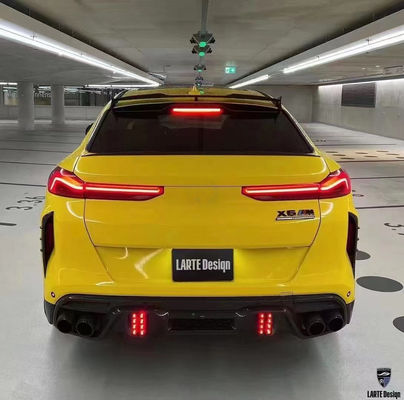 Peças para automóveis para BMW X6M F96 Kit de carroceria de fibra de carbono X6M F96 Modernização do estilo de design LARTE Kit de carroceria de spoiler de difusor de pá frontal