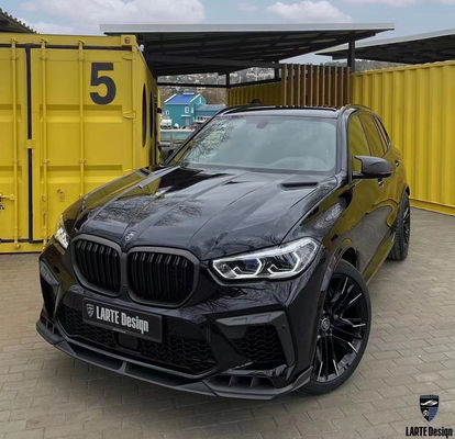 Peças para automóveis para BMW X5M F95 Kit de carroceria de fibra de carbono X5M F95 Kit de carroceria de spoiler de difusor de pá dianteira em estilo LD