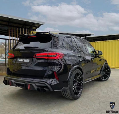 Peças para automóveis para BMW X5M F95 Kit de carroceria de fibra de carbono X5M F95 Kit de carroceria de spoiler de difusor de pá dianteira em estilo LD