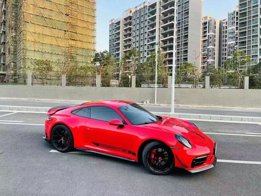 para Porsche 992 Kit de corpo de fibra de carbono 992 Fibra de carbono lábio dianteiro difusor saia lateral spoiler capô guarda-chuva