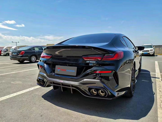 Peças para automóveis para BMW série 8 G14 G15 G16 840i Kit de carroceria de fibra de carbono 840i Fibra de carbono Scoop frontal Spoiler lateral difuso