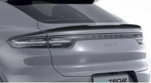 Para Porsche Cayenne Fibra de Carbono Kit Cayenne Fibra de Carbono Frente Difusor de Lábio Spoiler Alto Ala Hood saia lateral