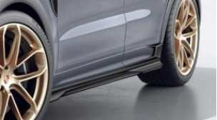 Para Porsche Cayenne Fibra de Carbono Kit Cayenne Fibra de Carbono Frente Difusor de Lábio Spoiler Alto Ala Hood saia lateral