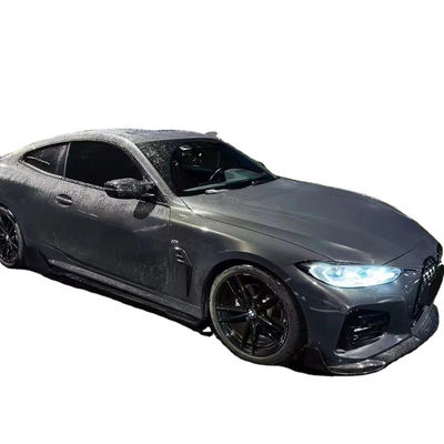 Kit de corpo de fibra de carbono para BMW Série 4 G22 G22 Fibra de carbono Frente Pá Difusor Spoiler Lado saia seca Kit de corpo de fibra de carbono