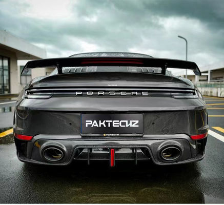 Para o Porsche 992 Turbo Spoiler de Fibra de Carbono 992 Turbo Upgrade Paktechz Style Spoiler de Cobertura de Cauda de Fibra de Carbono