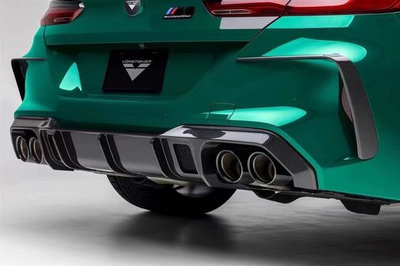 Para o BMW M8 Kit de corpo de fibra de carbono M8 Upgraded Vors Style Fibra de carbono frontal de lábio difusor spoiler lateral saia Kit de corpo