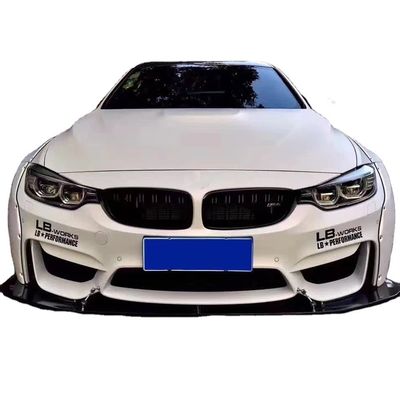 LB Wide-body Kit para BMW M4 F82 Wide-body Kit M4 F82 Upgraded LB Style Front Lip Diffuser Spoiler Carbon Fiber Body Kit