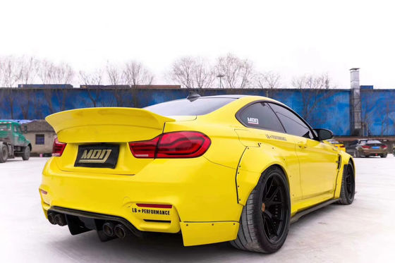 LB Wide-body Kit para BMW M4 F82 Wide-body Kit M4 F82 Upgraded LB Style Front Lip Diffuser Spoiler Carbon Fiber Body Kit