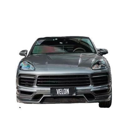 Substituição 2019 Porsche Cayenne Body Kit Side Skirts Fibra de Carbono Seca Diffuser Spoiler