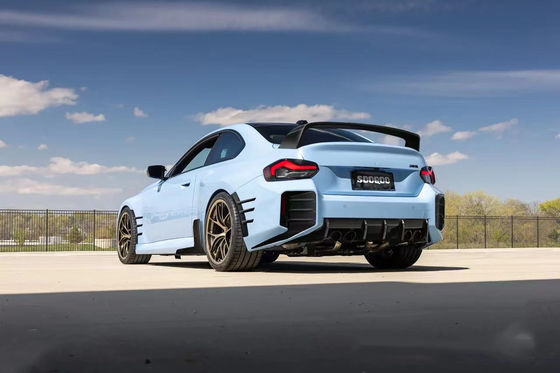 Para BMW M2 G87 Kit de corpo de fibra de carbono M2 G87 Upgraded MP Style Fibra de carbono frontal