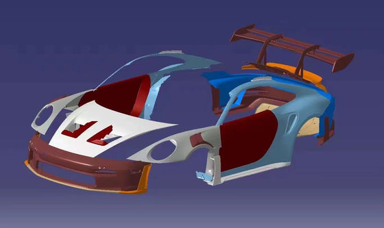 992 Porsche Body Kit GT3RS Frente e traseiro Spoilers do pára-choque lado capô